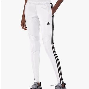 White Adidas track pants joggers